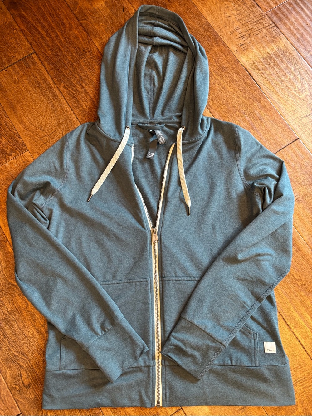 Vuori Teal-Green Halo Performance Hoodie 2.0